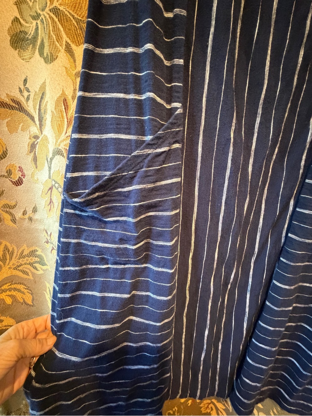 Habitat Navy Blue Striped Tank Dress - Picture 2 of 9